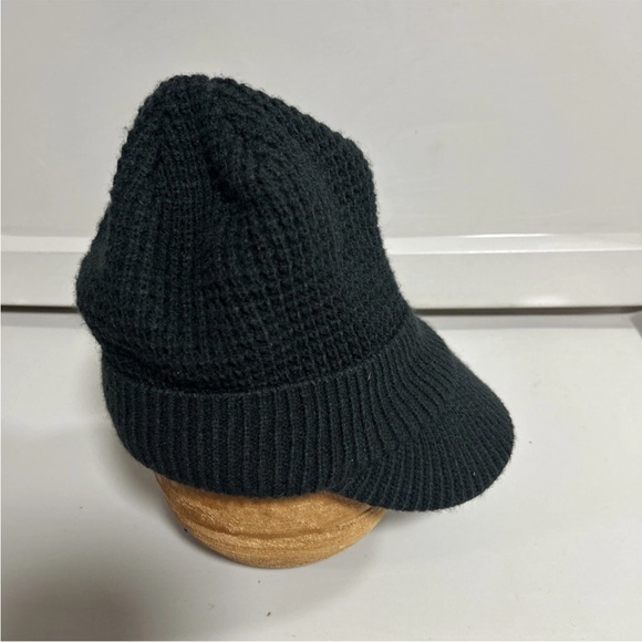 Adidas Black Cable Knit Climawarm Brim Beanie Fleece Lined Hat Women’s OSFM - Picture 4 of 9